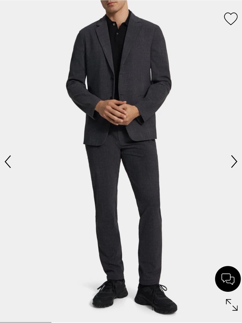 Theory Men's Grey Melange Blazer size 38! Retails for $465